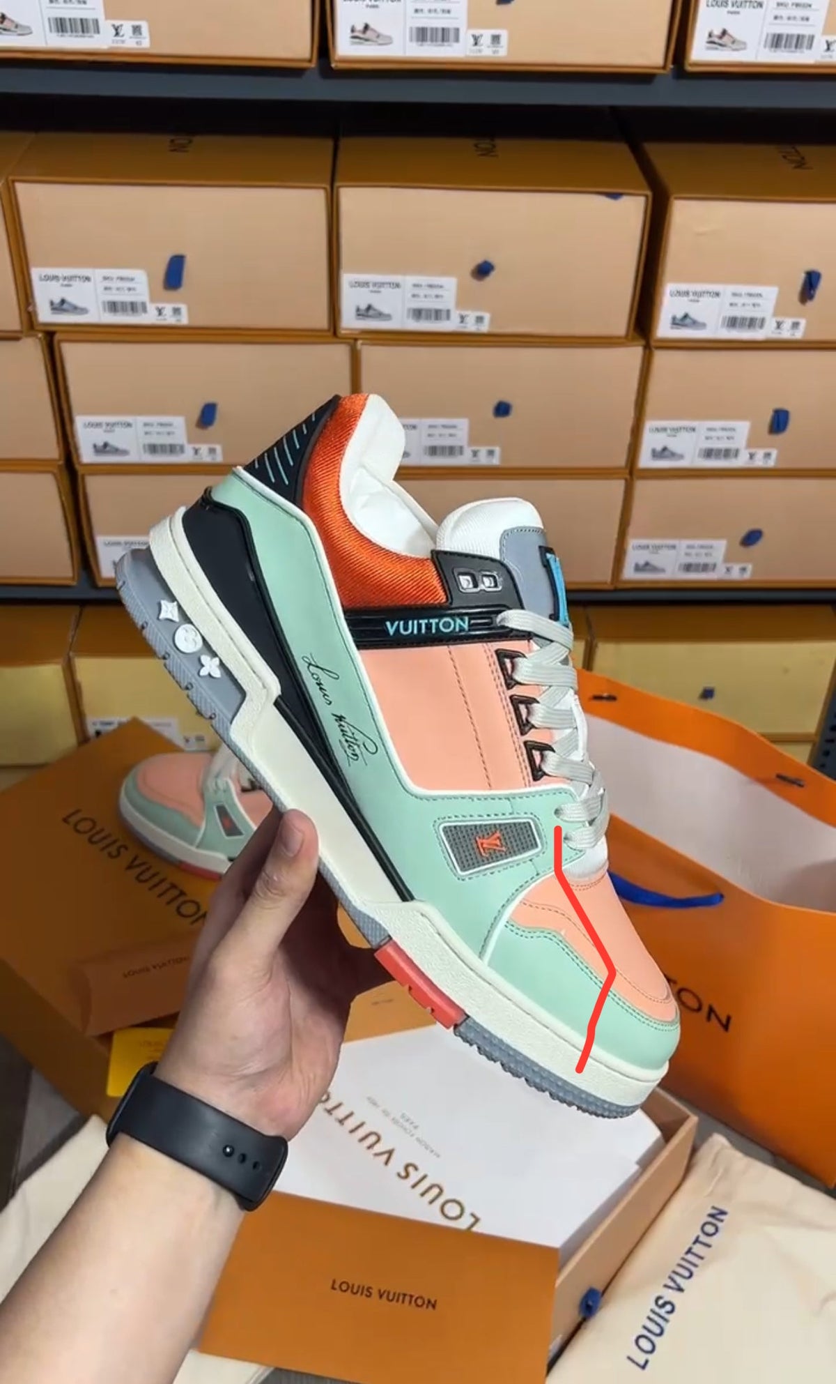 Louis Vuitton x Tyler The Creator Trainer 'Multi Orange'    (UA)