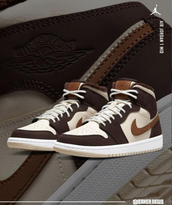 AJ1 Mid SE Brown Basalt Oatmeal