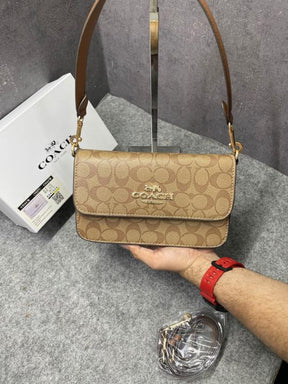 Coach Brynn C4 Shoulder Bag Signature Canvas
