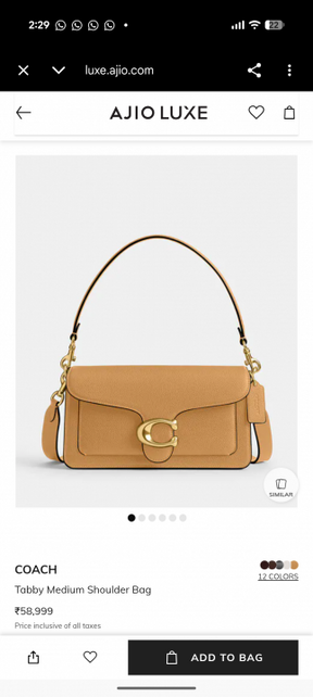 Coach Tabby ShoulderBag Tan