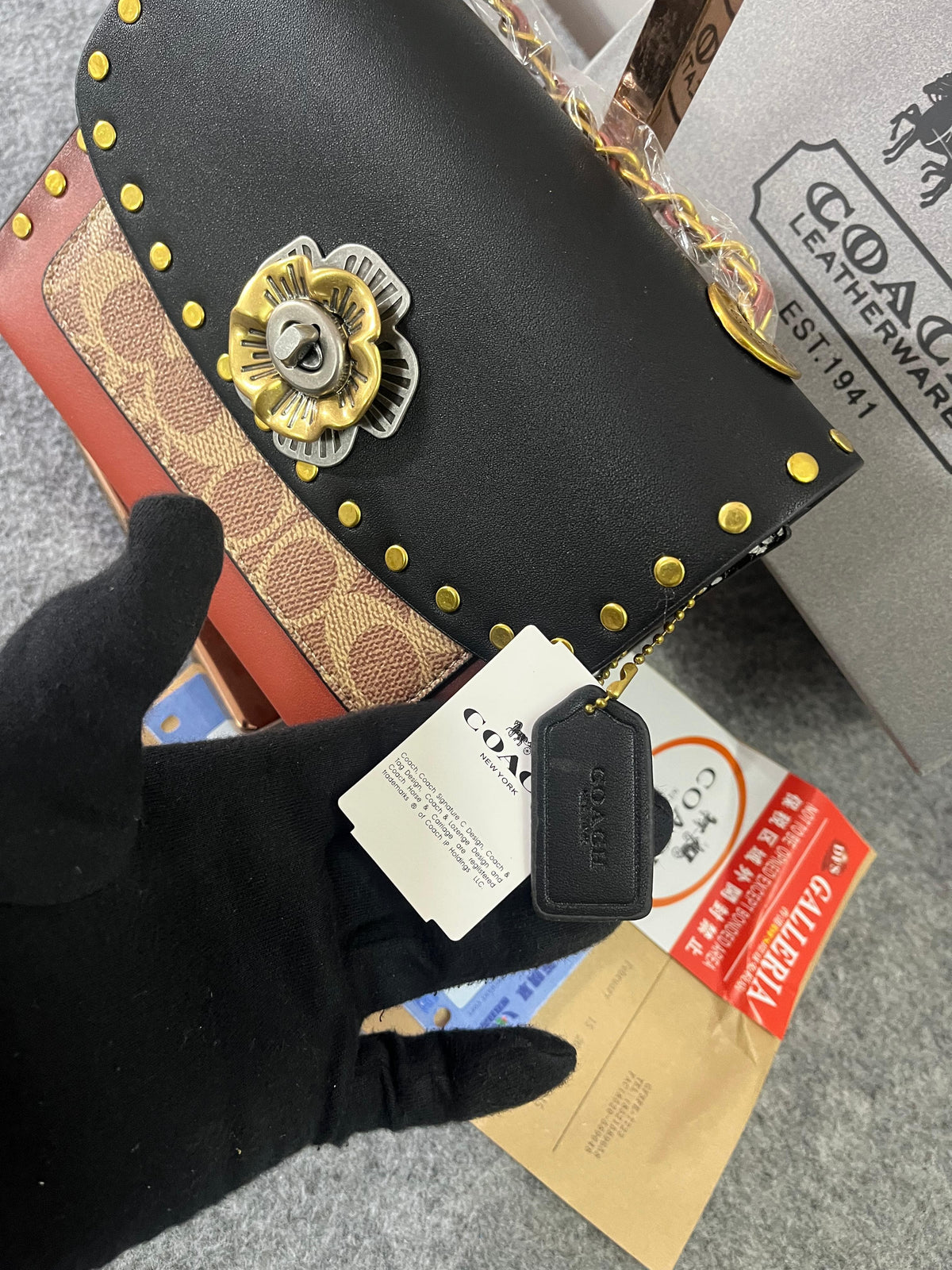 Coach Parker Studded Premium Shoulder