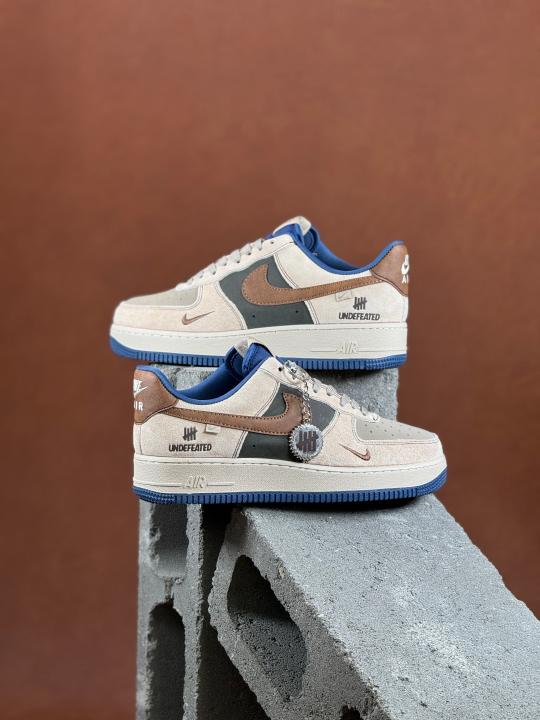 Airforce 1 Undefeted Custom Brown Bue