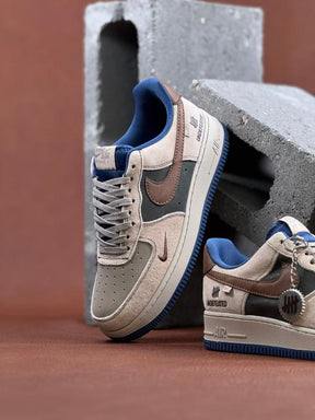 Airforce 1 Undefeted Custom Brown Bue