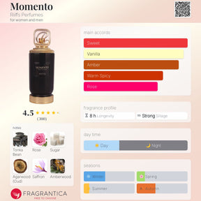 RIIFFS Momento 100ml Extrait De Parfum For Men And Women