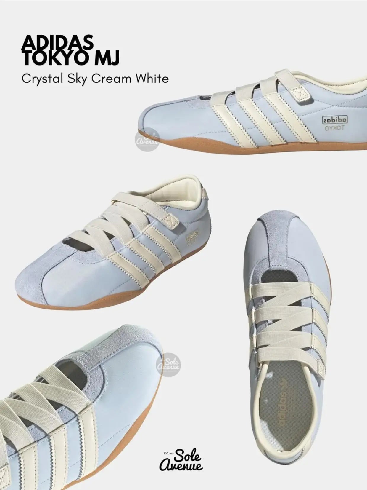 Adidas Tokyo Mary Jane Crystal Sky Blue