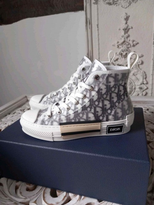 Dior B23 High Oblique Grey White